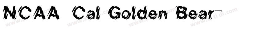 NCAA Cal Golden Bear字体转换